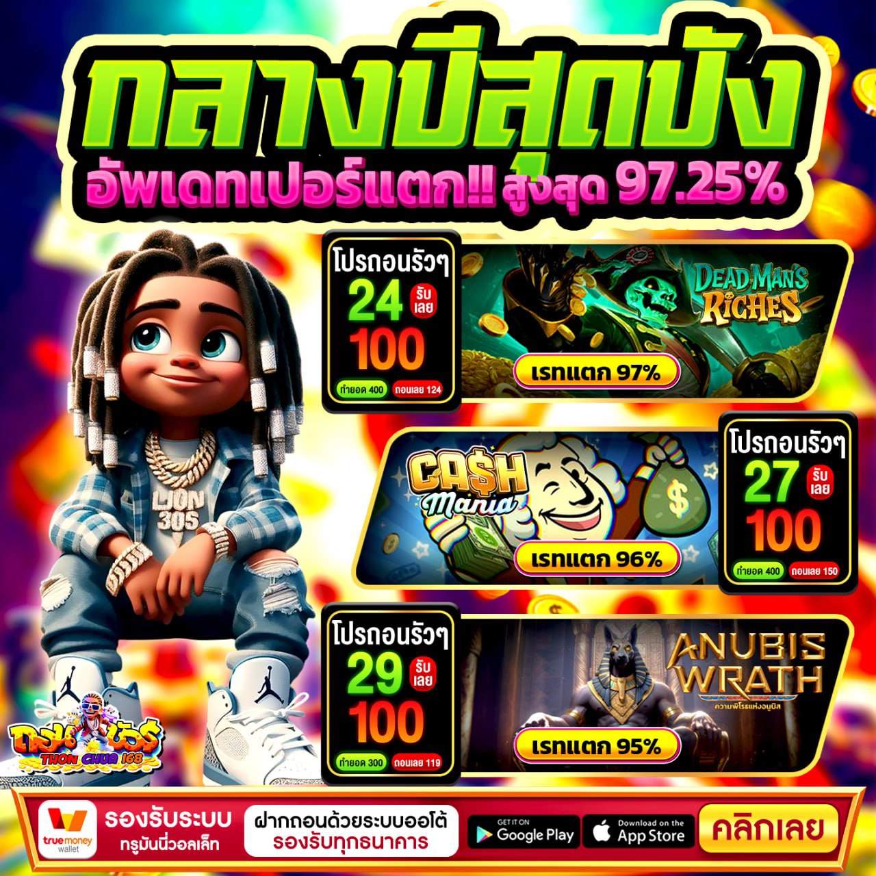 เงื่อนไขการรับโปร 30รับ100 ทำ 400 ถอน 200