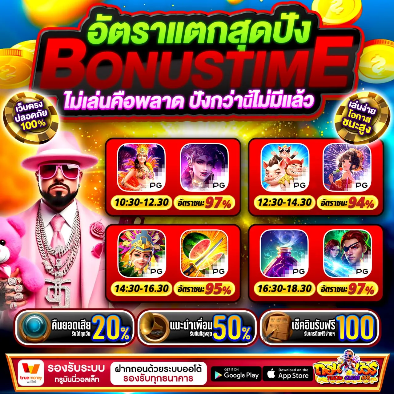 รองรับทรูวอเลทและบัญชีธนาคาร 20รับ100 ทํา 300 ถอน 200 ฝากง่าย ถอนไวทุกช่องทาง